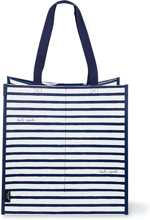 kate spade new york Reusable Shopping Bag, Grocery Tote with Shoulder Straps, Large Collapsible Tote on Amazon.ae - Price Tracker