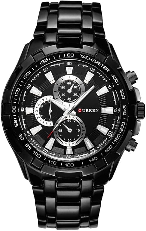 CURREN Watches Men,Sports Waterproof Stainless Steel Quartz Wrist Watch for Men and Boys, 9, Quartz Movement on Amazon.ae - Price Tracker