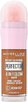 Maybelline New York Instant Age Rewind Instant Perfector 4 In 1 Glow Makeup Primer, Concealer, Highlighter and BB Cream in 1, Medium/Deep, 0.68 fl oz on Amazon.ae - Price Tracker