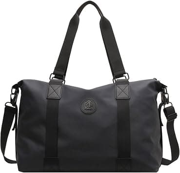 Qiccijoo Travel Duffel Bag Carry on Bag with Wet Pocket for Men Women,35L Weekend Overnight Bag Sports Gym Bag(Blue) on Amazon - Best Deal Finder