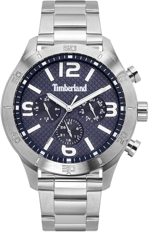 Timberland stranton Mens Analog Quartz Watch with Stainless Steel Bracelet TBL.15358JS-03M, Silver, Quartz Watch on Amazon.ae - Price Tracker