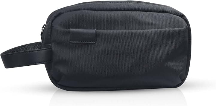 SWIFT Toiletry Bag for Men | Water-Resistant Large Shaving Bag Organizer | Men's Accessories Handbag for Toiletries, Bathroom, Shower, and Travel (Black) on Amazon - Best Deal Finder