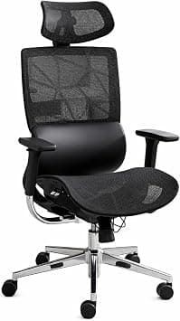 Multi Home Furniture Black Office Chair – Ergonomic Chair with High Back Mesh, Adjustable Lumbar Support & 3D Headrest, Tilt & Recliner, 360° Swivel Desk Chair, Computer Chair, Office Chair for Home on Amazon.ae - Price Tracker
