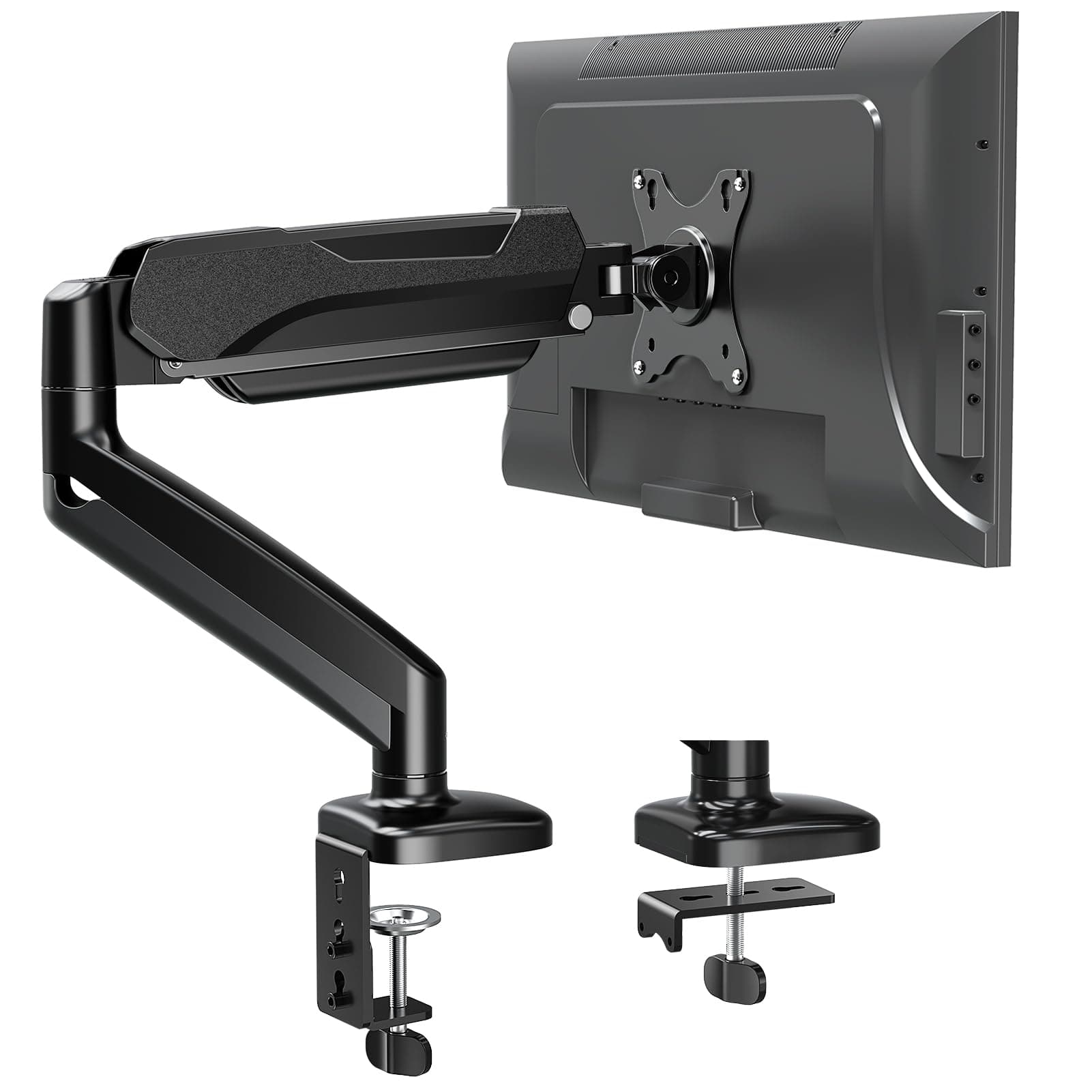 MOUNTUP Single Monitor Desk Mount, Adjustable Spring Monitor Arm Support Max 32 Inch, 4.4-17.6lbs Screen, Computer Monitors Stand Holder with Clamp/Grommet Mounting Base, VESA Mount Bracket, Black on Amazon.ae - Price Tracker