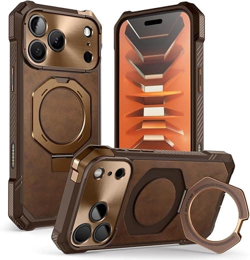 SUPCASE for iPhone 18 Pro Max Case/ 17 Pro Max Case with Stand, Brown on Amazon.ae - Price Tracker