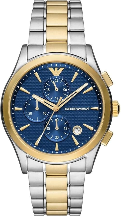 Emporio Armani Paolo AR11579 Men's Watch Quartz/Chrono Movement 42 mm Case Size with a Stainless Steel Bracelet on Amazon.ae - Price Tracker