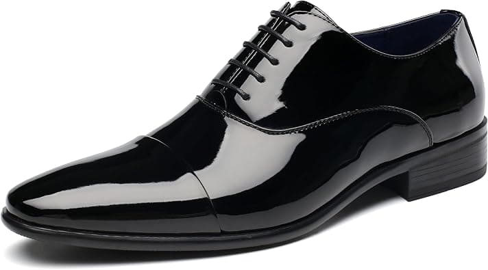 DECARSDZ Men's Dress Shoes Formal Classic Lace-up Oxfords Black on Amazon.ae - Price Tracker