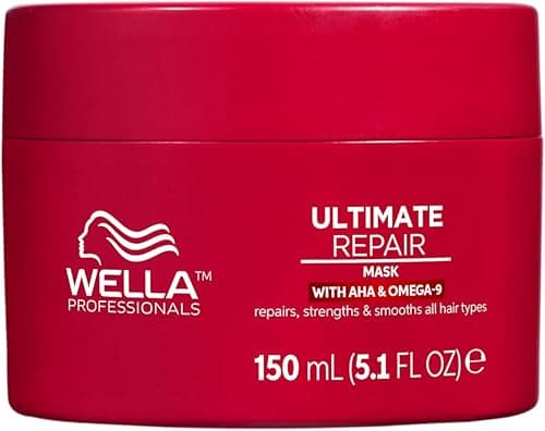 Wella Professionals Ultimate Repair Intense Hair Mask, For Dry and Damaged Hair, Deep nourishment & Smoothness, Hair Repair, Vegan, With AHA & Omega 9 To Rebond The Hair, 150ml on Amazon.ae - Price Tracker