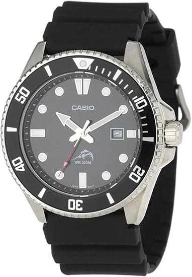 Casio MDV106 Series | Unisex Analog Watch | 200M WR | Stainless Steel Case | Resin Band | 2 Hand Analog (HR, Min, SEC) | Date Display | Screw Down Crown/Screw Down Caseback | 3 Year Battery on Amazon.ae - Price Tracker