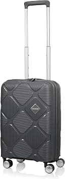 شنطة سفر انستاجون بعجلات دوارة من امريكان توريستر مقاس 55 سم، لون رمادي غامق على أمازون - دليلك لأفضل العروض