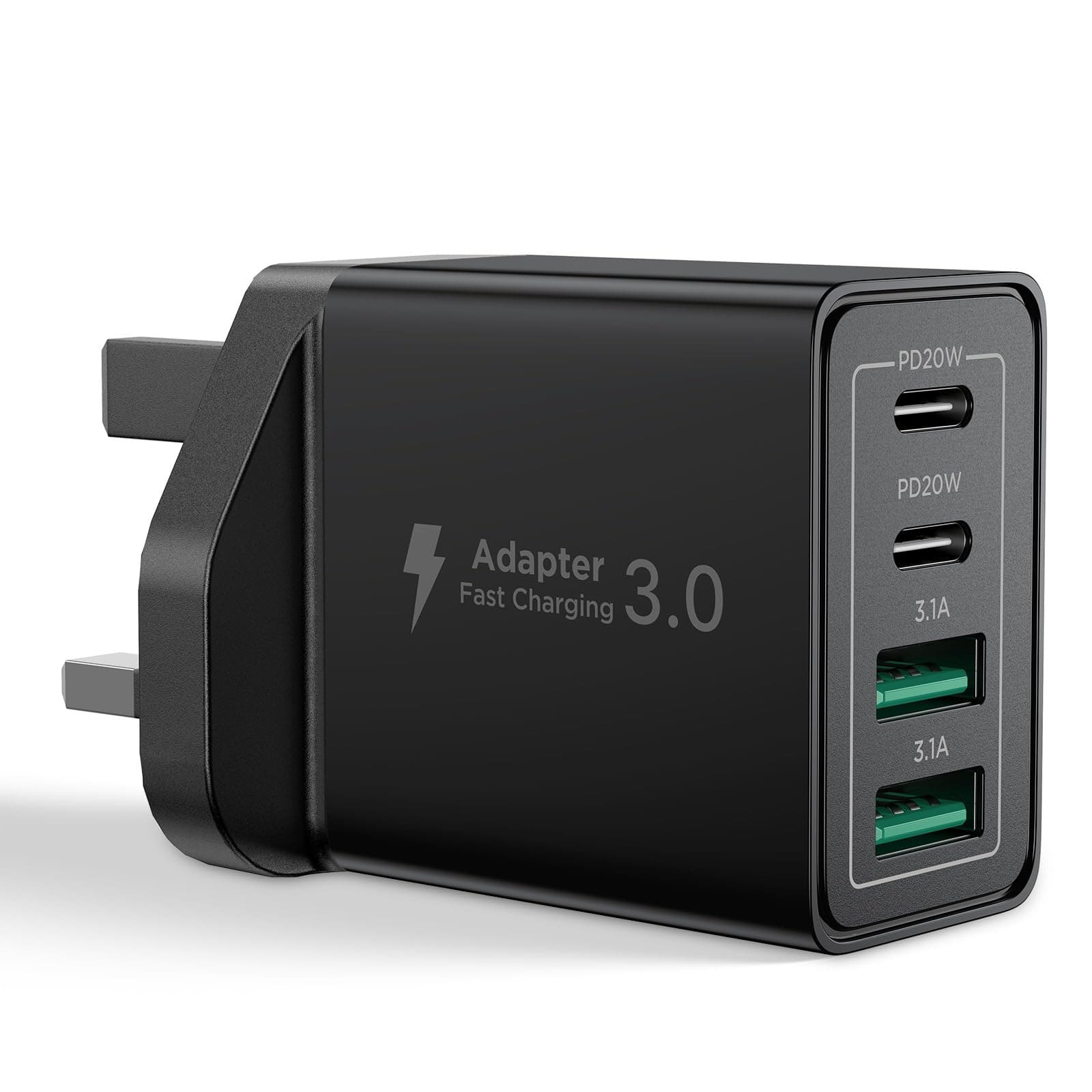 Aioneus USB C Plug PD 40W 4Port iPhone Fast Charger Adapter Multiple USB C Charger Plug USB Wall Charger for iPhone 17 16 15 14 13, iPad Pro/Air, Galaxy S24 S23, MacBook Pro/Air, Laptop Dell HP on Amazon.ae - Price Tracker