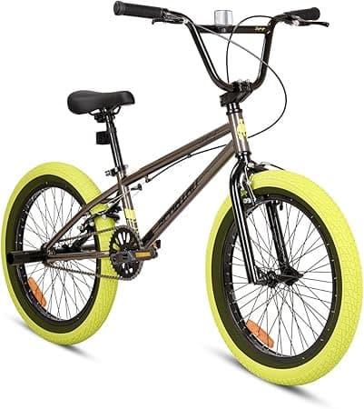 Spartan 20" ZEPHYR Freestyle BMX - 360° rotatable handlebar, 2 Stunt Pegs, Adjustable Padded Seats, Wide Tyres, For kids age 7 to 10 on Amazon.ae - Price Tracker