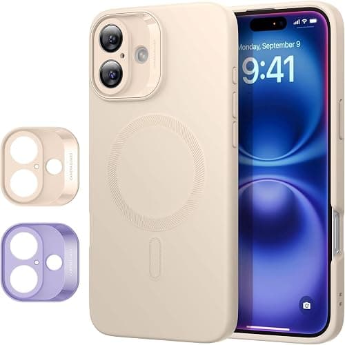 ESR MagSafe Case for iPhone 16, Magnetic Charging, Smooth and Thin Silicone, Full Shockproof Screen and Camera Protection, Soft Microfiber Interior, Light Brown on Amazon.ae - Price Tracker