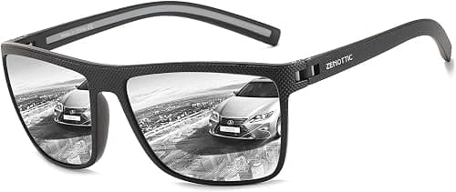 ZENOTTIC Polarized Sunglasses for Men Lightweight TR90 Frame UV400 Protection Square Sun Glasses على أمازون - دليلك لأفضل العروض