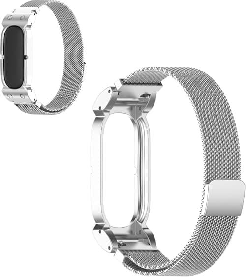 Magnetic Strap Compatible with Fitbit Air, Adjustable Metal Band, Stainless Steel Wristband Replacement for Fitness Tracker, Business Daily Wear على Amazon.ae - متتبع الأسعار
