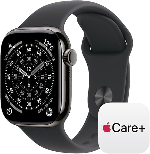 Apple Watch Series 11 GPS + Cellular 42mm Smartwatch with Jet Black Aluminium Case with Black Sport Band S/M. Sleep Score, Fitness Tracker, Health Monitoring, with AppleCare+ (2 Years) on Amazon.ae - Price Tracker