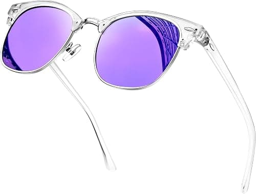 KANASTAL Polarized Horn Rimmed Sunglasses for Men Women Semi Rimless UV400 on Amazon - Best Deal Finder