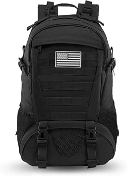 Jueachy Tactical Backpack for Men Molle Military Rucksack Pack Waterproof 30L with USA Flag Patch on Amazon.ae - Price Tracker