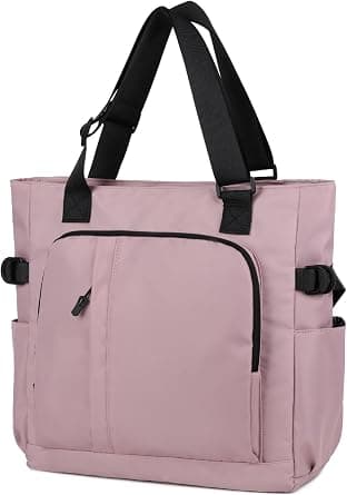 Tote Bag, Waterproof Nylon Shoulder Bags Laptop Work Bag Multi Pockets Teacher Purses and Handbags for Women Men على Amazon.ae - متتبع الأسعار