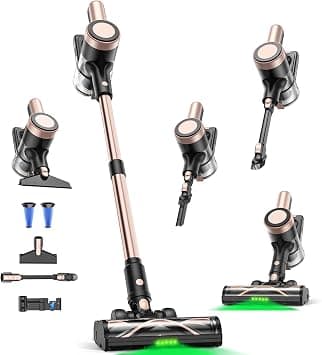 Cordless Vacuum Cleaner, 500W 46KPa, 55 Mins, Self-Standing, Anti-Tangle على Amazon.ae - متتبع الأسعار