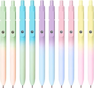 UIXJODO Gel Pens, 10 Pcs Black Ink Pens for Women, 0.7mm Medium Point Smooth Writing Pens with Silicone Grip, High-End Series Metal Clip Retractable Pens for Journaling Note Taking (10 Pcs Pastel) on Amazon.sa - Price Tracker