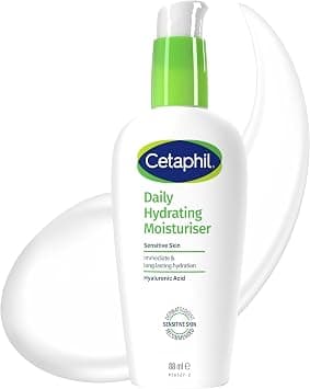 Cetaphil Daily Hydrating Face Moisturiser, 88ml, For Sensitive Skin, With Hyaluronic Acid على Amazon.ae - متتبع الأسعار