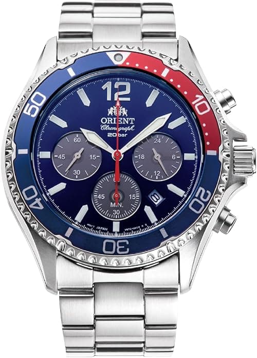 ORIENT Sports Diver Mako Solar Chrono Chronograph Watch Steel Casual Sports Diver RA-TX02 على Amazon.ae - متتبع الأسعار