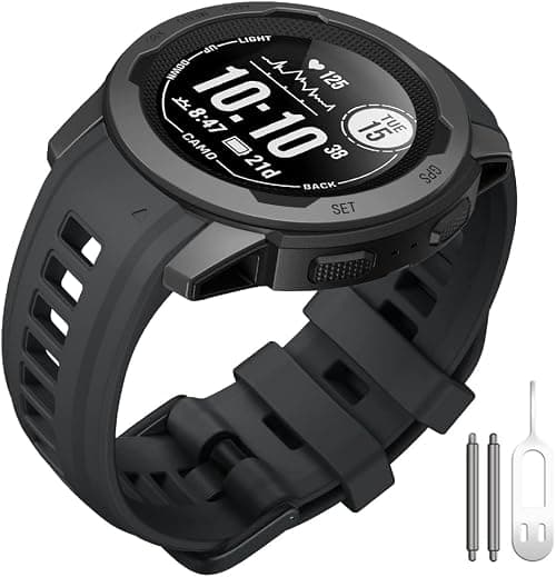 Silicone Compatible with Garmin Instinct 2, Sports Replacement for Garmin Instinct 2/Instinct/Instinct Esports/Instinct Solar for Men & Women on Amazon.ae - Price Tracker