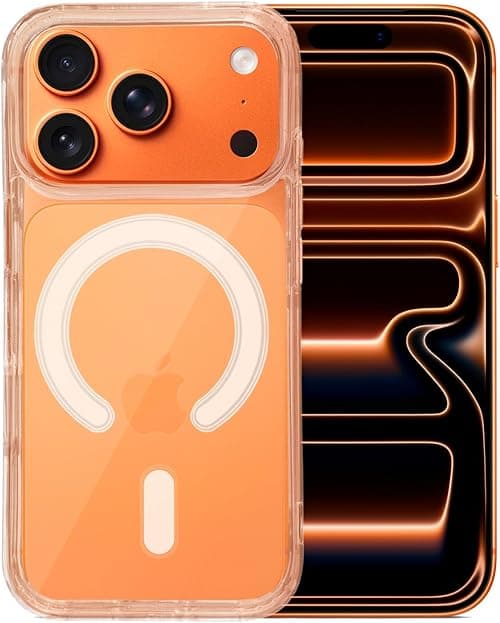Phone Case Compatible with iPhone 17 Pro Max, Crystal Clear Design, Built-in Magnetic Ring, Anti-Yellowing Technology, Scratch Resistance, Shock & Drop Protection على Amazon.ae - متتبع الأسعار