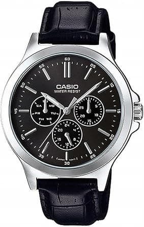 Casio Watch Men'sAnalog Multi Hands Black Dial Stainless Steel Band on Amazon.sa - Price Tracker