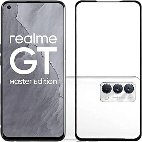 Muzz Realme GT Master Edition 3D Full Screen Tempered Glass Screen Protector Black على Amazon.ae - متتبع الأسعار