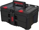 Keter Stack-n-Roll Two Drawer Tool Box for Small Parts and Power Tool Accessories, Fits Keter Modular Tool Storage System - متتبع أسعار Amazon.sa