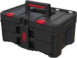 Keter Stack-n-Roll Two Drawer Tool Box for Small Parts and Power Tool Accessories, Fits Keter Modular Tool Storage System - متتبع أسعار Amazon.sa
