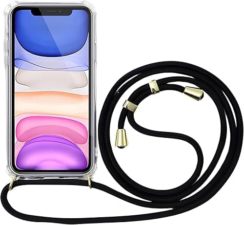 iPhone 15 Crossbody Case Cell Phone Lanyard for around the shoulder, Phone Safety Adjustable Phone Strap, Best Smartphones Lanyard with Full Coverage Case on Amazon.ae - Price Tracker