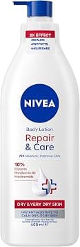 NIVEA Body Repair & Care (400 ml), 72H Moisture Body Lotion with Strengthening Formula, Skin Barrier Strengthening Moisturising Cream, Body Lotion for Dry Skin, With Niacinamide and Glycerin on Amazon - Best Deal Finder