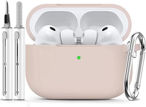 Ljusmicker for AirPods Pro 3 Case 2025 with Cleaner Kit,Soft Silicone Protective Cases for Apple AirPods Pro 3rd Generation Cover for Women Men,AirPod Pro 3 Cases Accessories with Keychain-Milk Tea on Amazon.ae - Price Tracker
