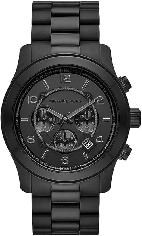 Michael Kors Oversized Runway Chronograph Quartz Black Dial Men's Watch MK9073 on Amazon.ae - Price Tracker