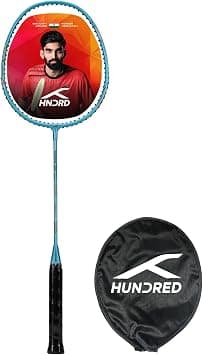 HUNDRED Powertek 200 PRO Graphite Strung Badminton Racket with Full Racket Cover on Amazon.ae - Price Tracker