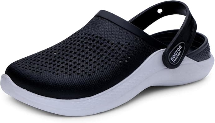 DOCTOR EXTRA SOFT Men's Classic Casual Sports Clogs/Sandals with Adjustable Back Strap for Adult | Comfortable & LightWeight| Stylish & Anti-Skid| Waterproof & Everyday Use Mules for Gents/Boys D-513 on Amazon.ae - Price Tracker