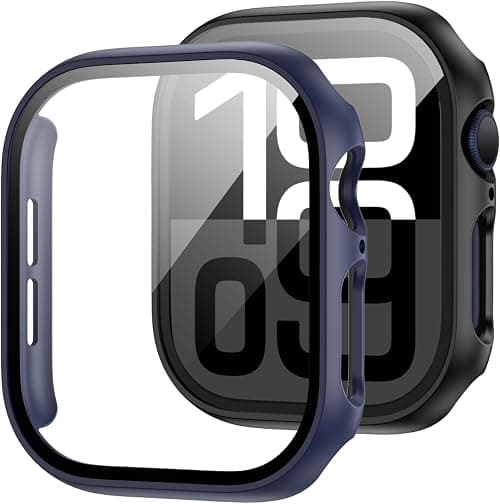 JZK Case with Screen Protector for Apple Watch Series 11/10 42mm,Black+Blue on Amazon.ae - Price Tracker