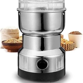 Household Electric Mill Grinder Machine, Stainless Steel Mini Chopper with 4 Blades, High-Speed Multipurpose Grinder for Coffee Beans, Seeds & Nuts, Compact Durable Design with Transparent Lid on Amazon - Best Deal Finder