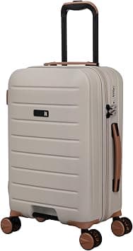 it luggage Carry-On/Cabin | Hard Shell Travel Bag Suitcases | Lightweight Expandable Trolley Luggage Bag with 360° Spinner Wheels (53L Capicity) (Silver Lining, Carry-On/Cabin 21") on Amazon - Best Deal Finder