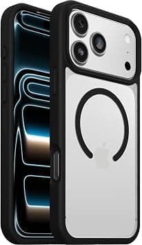 OtterBox React Series MagSafe Case for iPhone 17 Pro Max, Shockproof, Drop proof, Ultra-Slim, Protective Thin Case, Tested to Military Standard, Clear/Black on Amazon.ae - Price Tracker