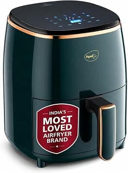 Pigeon Healthifry Digital Air Fryer, 360° High Speed Air Circulation Technology 1200 W with Non-Stick 4.2 L Basket - Green on Amazon - Best Deal Finder