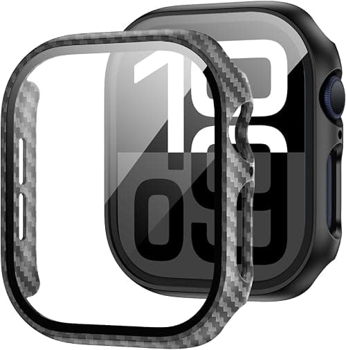 JZK Screen Protector Case for Apple Watch Series 11/10 42mm,Carbon Fibre on Amazon.ae - Price Tracker