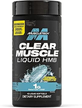 MuscleTech | Clear Muscle | HMB Supplements 1000mg | HMB Acid-Based Muscle Supplement | Highest Grade HMB for Lean Muscle & Recovery | Helps Decrease Muscle Breakdown | 42 Softgels on Amazon.ae - Price Tracker