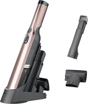 Shark WV201RGBRN WANDVAC Cordless Hand Vac, Lightweight and Portable at 1.4 lbs. with Powerful Suction, Charging Dock, One-Touch Empty for Car & Home, Rose Gold on Amazon - Best Deal Finder