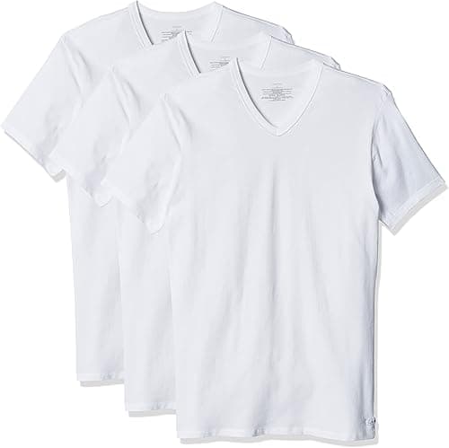 Calvin Klein mens Cotton Stretch Multipack V Neck T-Shirts Base Layer (pack of 3) on Amazon.ae - Price Tracker