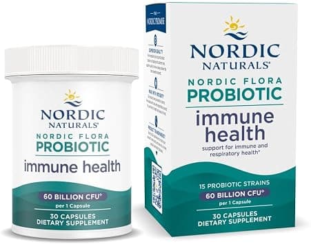 Nordic Naturals Nordic Flora Probiotic Immune Health - 30 Capsules - 15 Probiotic Strains with 60 Billion Cultures - Immune Support, Digestive Health - Vegan - 30 Servings on Amazon.ae - Price Tracker