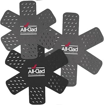 All-Clad Textiles All-Clad Textiles, 3-Piece Set Cookware Protectors, Black/Grey, 3 Count على Amazon.ae - متتبع الأسعار
